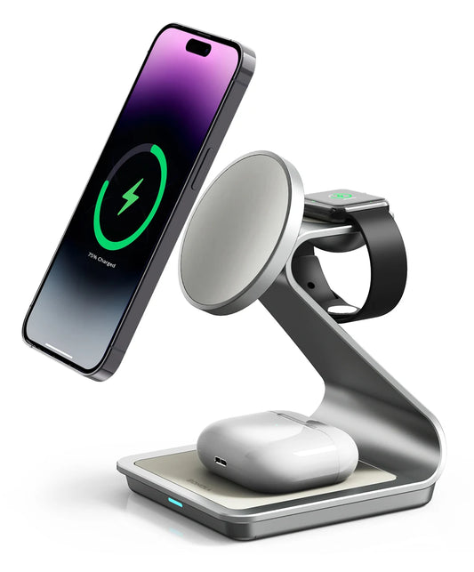 Magnetic 3 in 1 Wireless Charger™ (For iPhone)