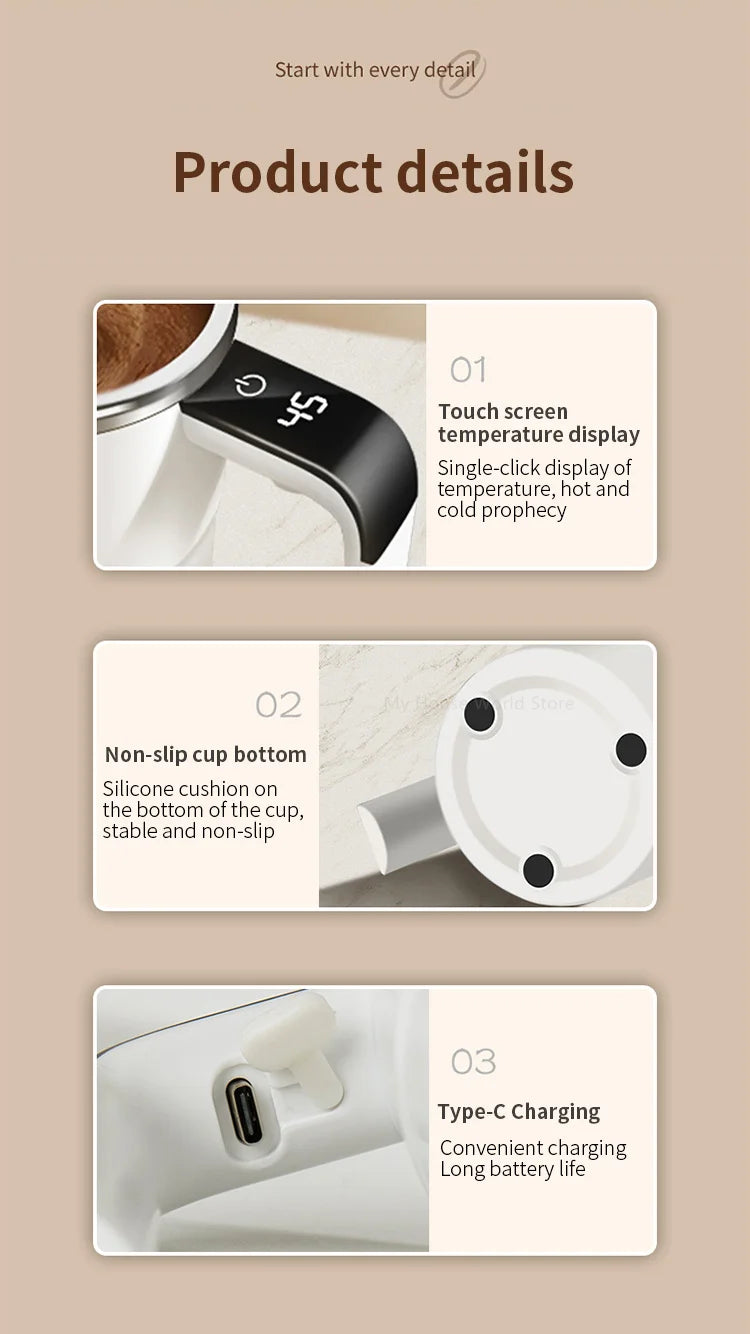 Magic Coffee Mug (Self-Stirring)