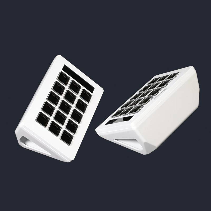 Dreemdex D10 in white — side profile on stand