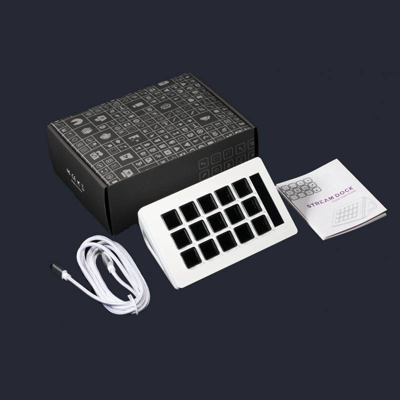 Dreemdex D10 in white — detail view of the LCD keys